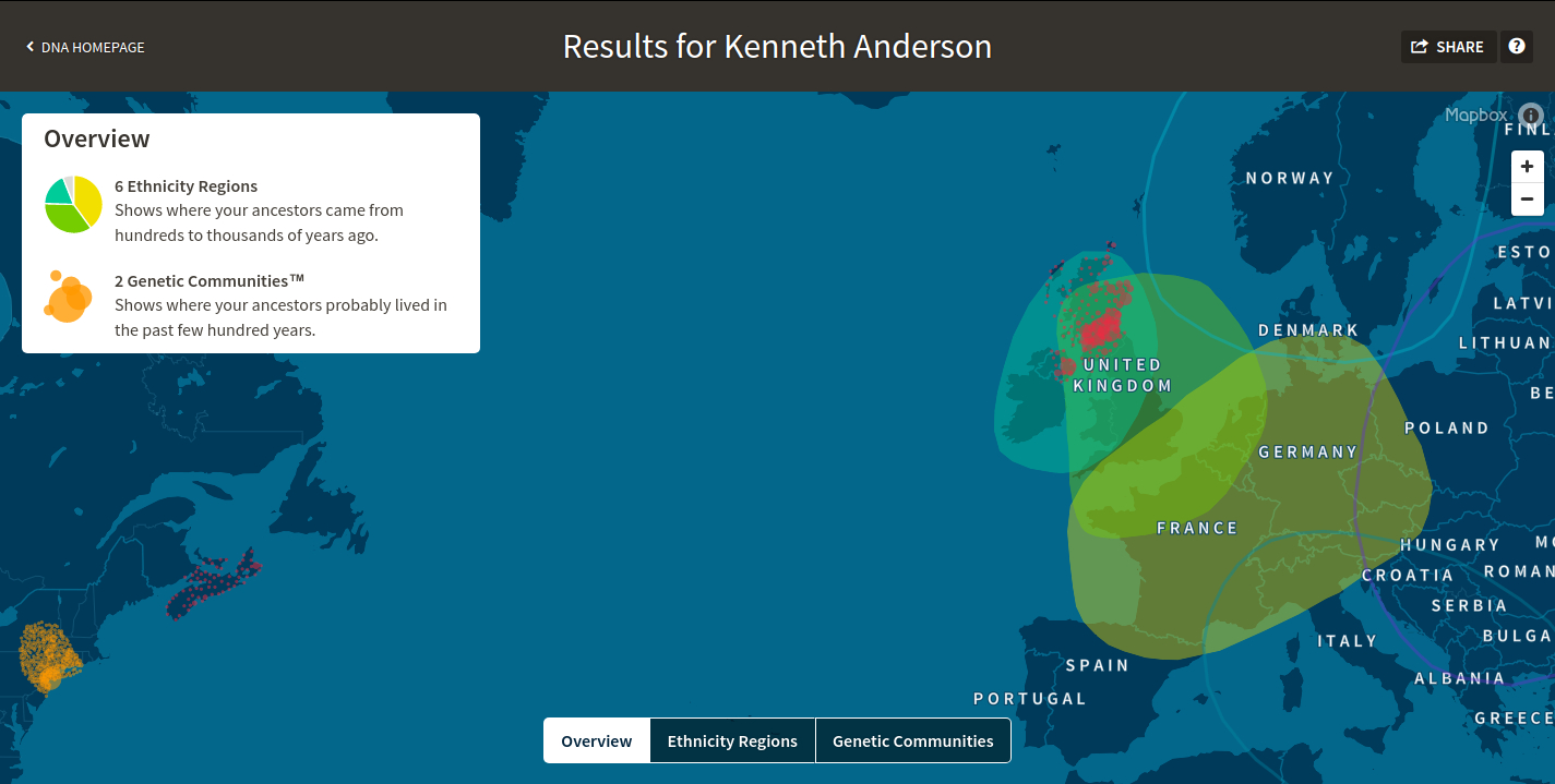 Ken Anderson DNA Overview