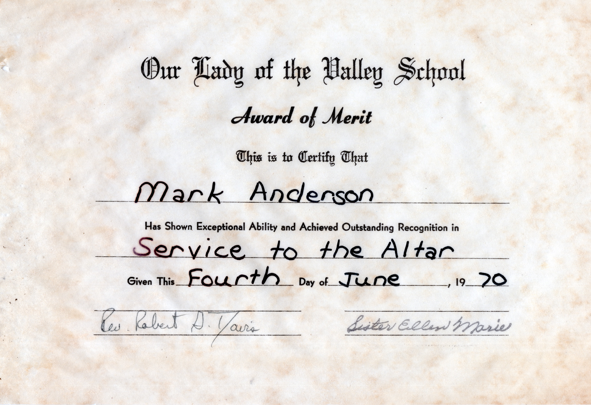 Mark Award