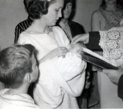 Mark's Baptism - Sue & Mark - May 1957