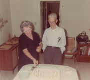 Grandma & Grandpa Phillips Cake - Before