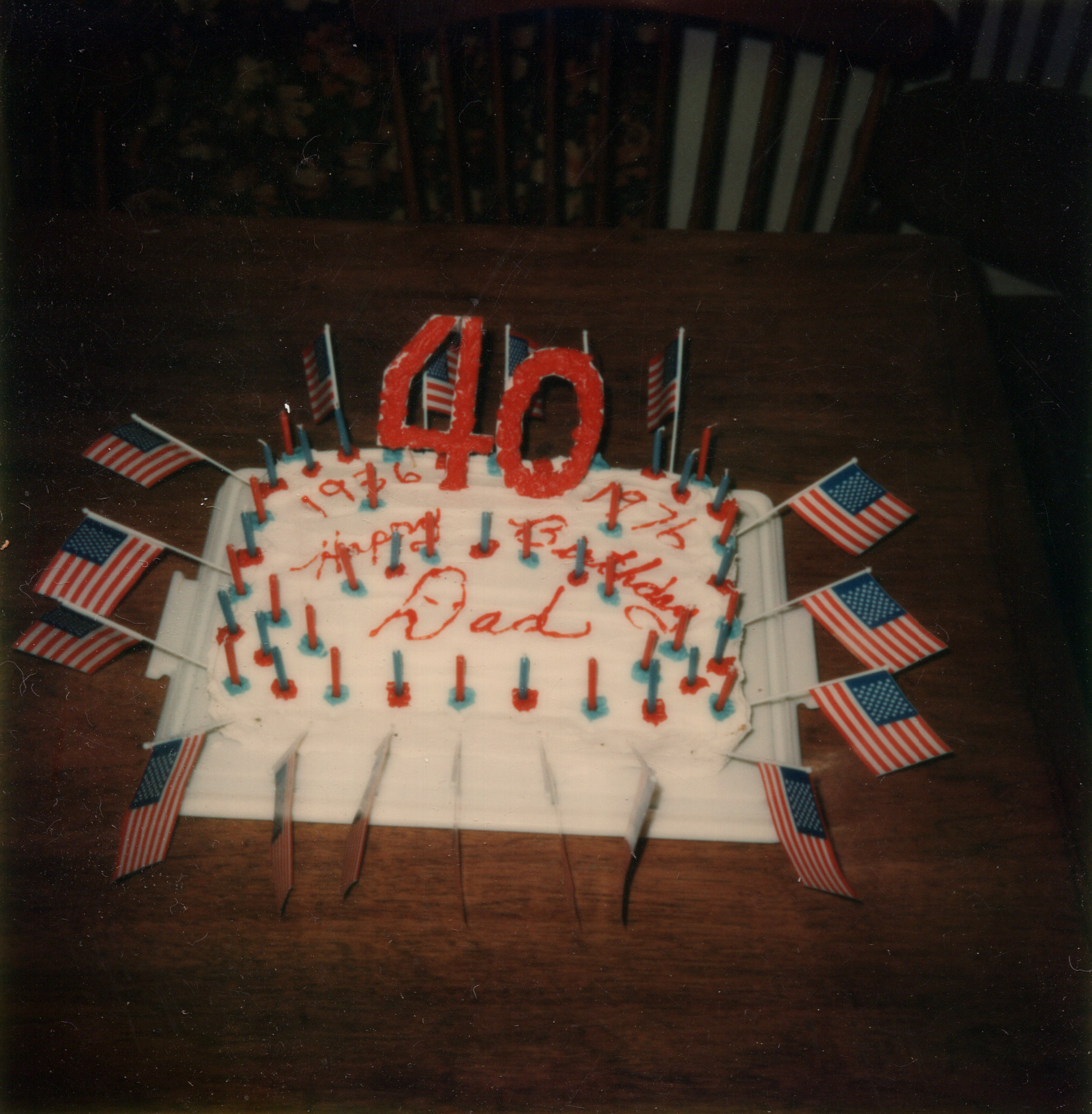 Dad's 40th Birthday Cake