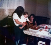 Bonnie, Brianne & Tom at Brianne's 1st Birthday