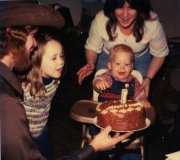 Buddy, Jennifer, Bonnie & Wil for Wil's 1st Birthday