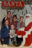Buddy, Kim, Roger, Mark & Terry with Santa