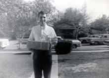 Mike Bringing Gift