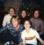 Terry, Mark, Buddy, Roger & Tommy at Christmas