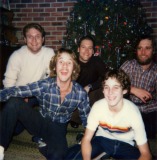Terry, Mark, Buddy, Roger & Tommy at Christmas
