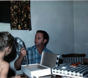 Dad Opening Gift (Oh Those Curtains)