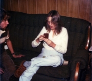 Debbie Opening Gift with Roger
