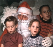 Ken, Tom & Roger with Santa