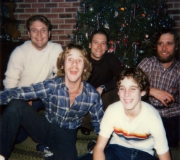 Terry, Mark, Buddy, Roger & Tommy at Christmas