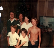 Terry, Mark, Kim, Roger, Tom & Ken at Christmas