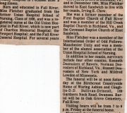 Evelyn Fletcher Obituary