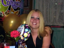 Jenna at Graduation Dinner
