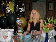 Jenna at Graduation Dinner