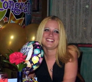 Jenna at Graduation Dinner