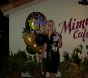 Jenna Arriving for Graduation Dinner