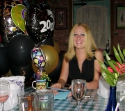 Jenna at Graduation Dinner