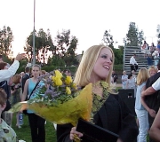 Jenna with Flowers after Graduation
