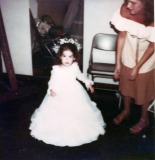 Tara as Flower girl for Mark's Wedding with Kim