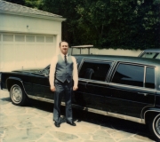 Dad at Kenny Roger's Security Job