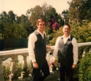 Dad at Kenny Roger's Security Job