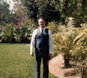 Dad at Kenny Roger's Security Job