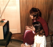 Mom & Kim with New TV