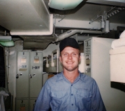 Terry on Navy Ship