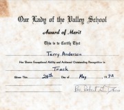 Certificate-of-Merit-Track-Terry-1972