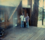 Dad, Tom & Mom at Big Bear Cabin