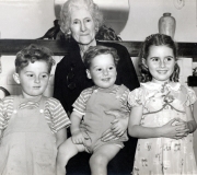 Great Grandma May Kloninger, Phil jr, Terry & Sheryl