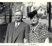 Philip & Augusta Fleischer at Bobs Baptism - Sept 1946
