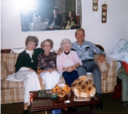 Darlene, Shirley, Gram & Bob at Gram's House
