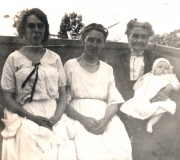 Four Generations - Viola, Jennie, Catherine (Viola's Grandma) & Shirley - 1920