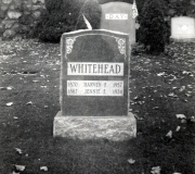 Harvey & Jennie Whitehead Headstone