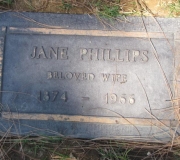 Jane Phillips Headstone