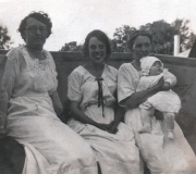 Unknown, Viola, Jennie (Viola's Mother) & Shirley - 1920