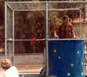 Dad in Police Academy Picnic Dunk Tank