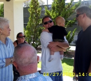 Mom, Sean, Dads bald spot, John, Gavin & Ken