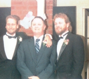 Mark, Dad & Terry at Terrys Wedding