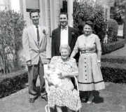 Buddy with Dad, Grandpa, Great Grandmother & Great Great Grandmother