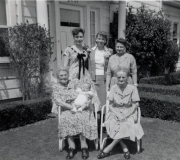 Buddy with 5 Generations of Women