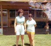 Mom-Unknown-and-Ken-at-the-Lake-House-Rental-early-70s